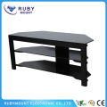 Design de coin 50 pouces Black TV Stand Cheap